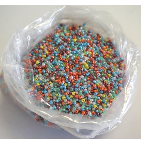 Sachet 100 grs perles nacrées 2mm Couleurs au choix