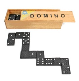 Dominos coffret bois 15 x 5 x3