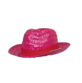 Chapeau en paille style Borsalino : élégance et fraîcheur estivale.