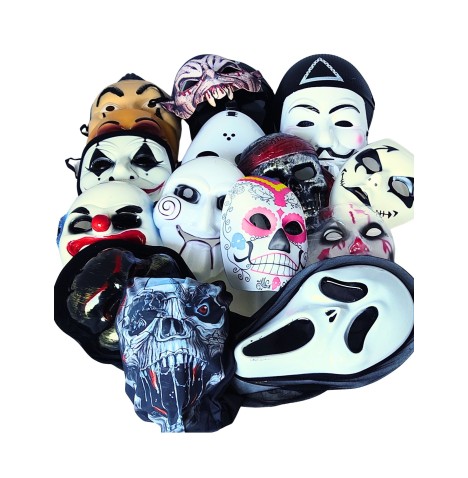 Lot 20 Masques Halloween - nuit d'halloween-horreur