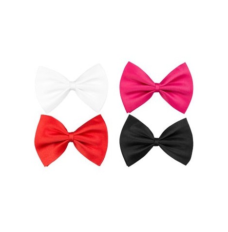 Noeud papillon tissu Rose 11 x 5cm