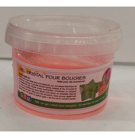 Gel cristal pour bougie pot 150 gr Coloris au choix