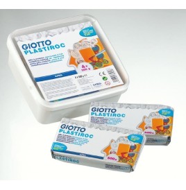 Pâte à modeler Plastiroc blanc boite de 2 kg