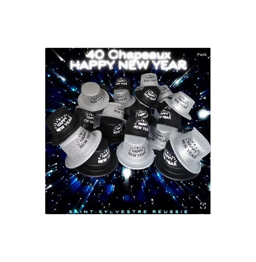 Lot HAPPY NEW YEAR   (40 chapeaux)