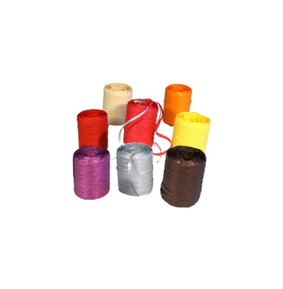 raphia polypro Rose Bobine 125g