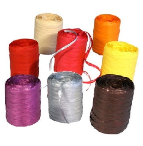 raphia polypro Rose Bobine 125g