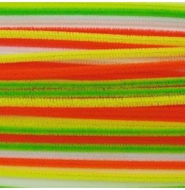 Chenille fluo Vert le mètre