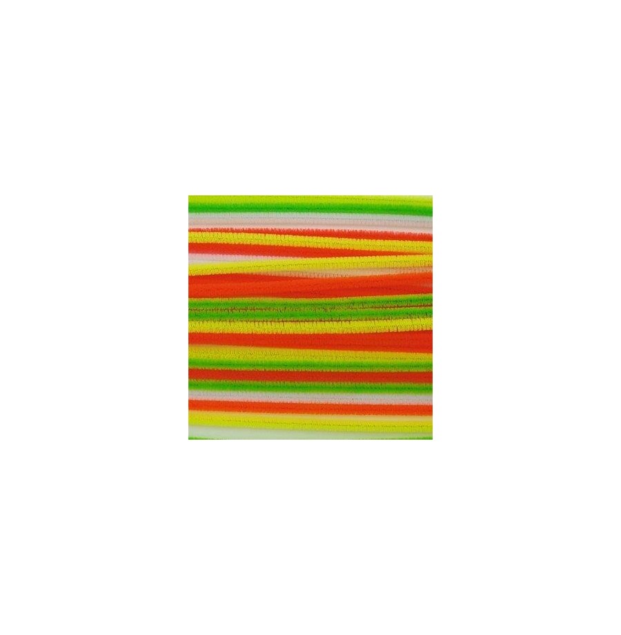 Chenille fluo Vert le mètre