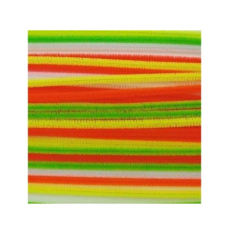 Chenille fluo Vert le mètre