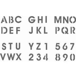 Pochette de 6 Pochoirs Thèmes au choix