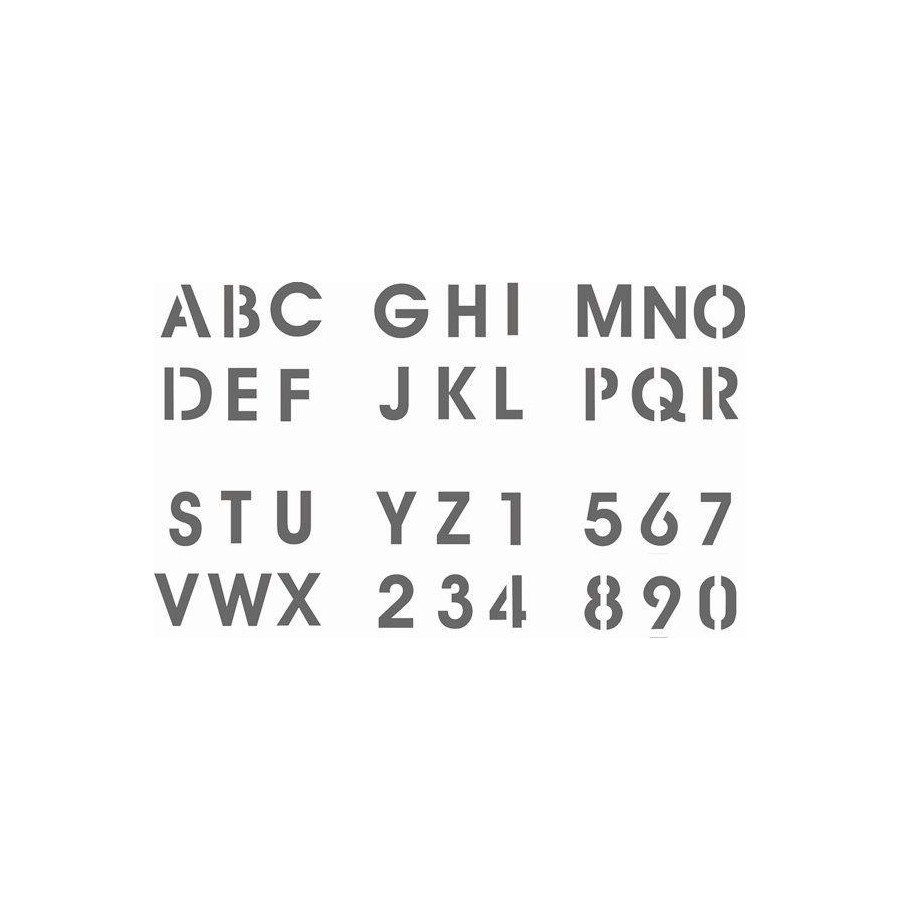 Pochette de 6 Pochoirs Thèmes au choix