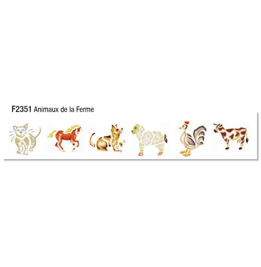 Pochette de 6 Pochoirs Thèmes au choix