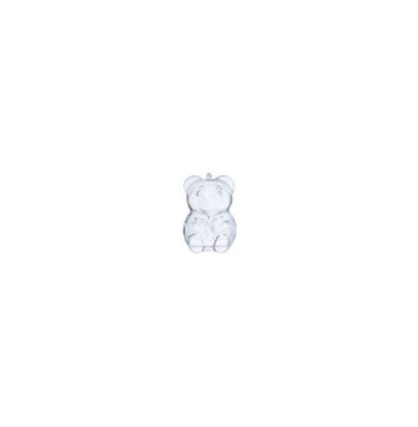 Boule plastique transparente diam. 40 mm