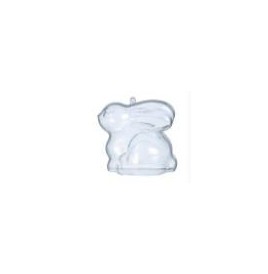 Boule plastique transparente diam. 40 mm