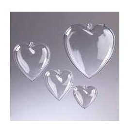 Boule plastique transparente diam. 40 mm
