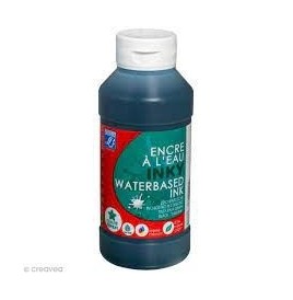 Encre à dessiner à l'eau blanc flacon 250ml