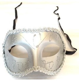 Masque Venise Plastique blanc