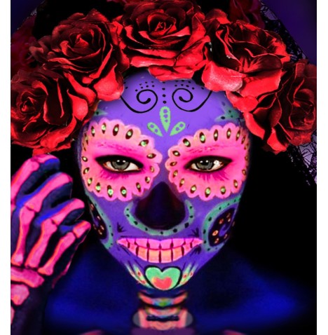 Maquillage à l'eau Fluo couleurs au choix