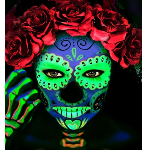 Maquillage Orange fluo en flacon 18 grs