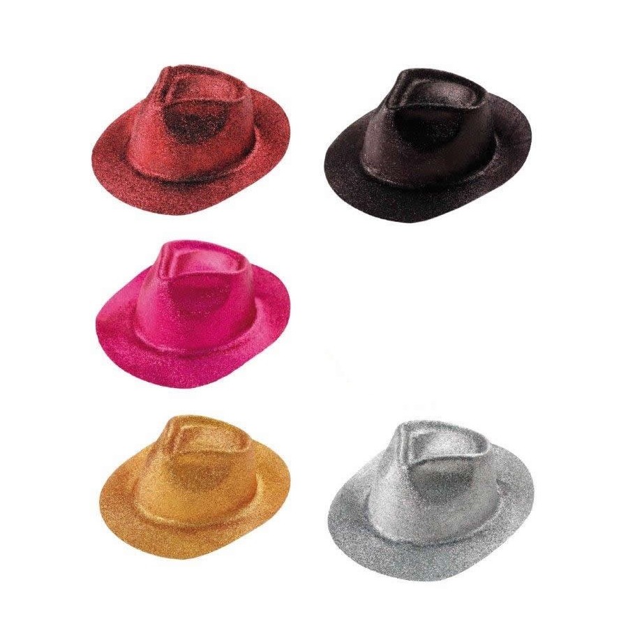 Borsalino pailleté noir