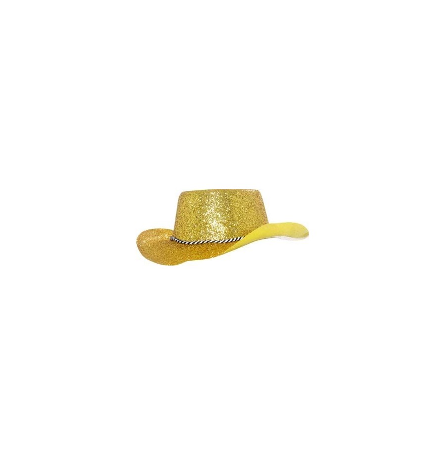 Chapeau Cowboy Pailleté Argent