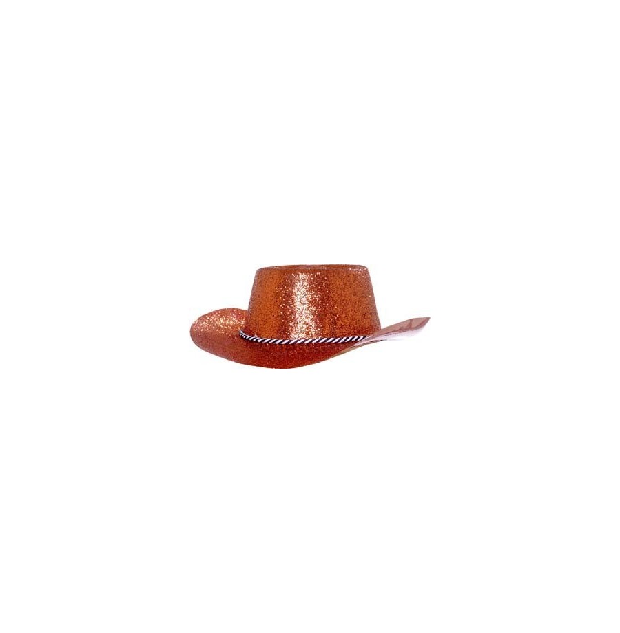 Chapeau Cowboy Pailleté Argent