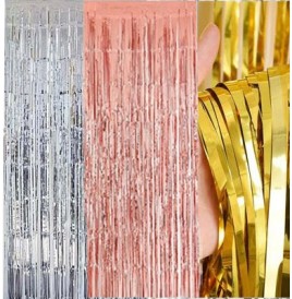 Rideau Frangé Rose Gold 100x200cm