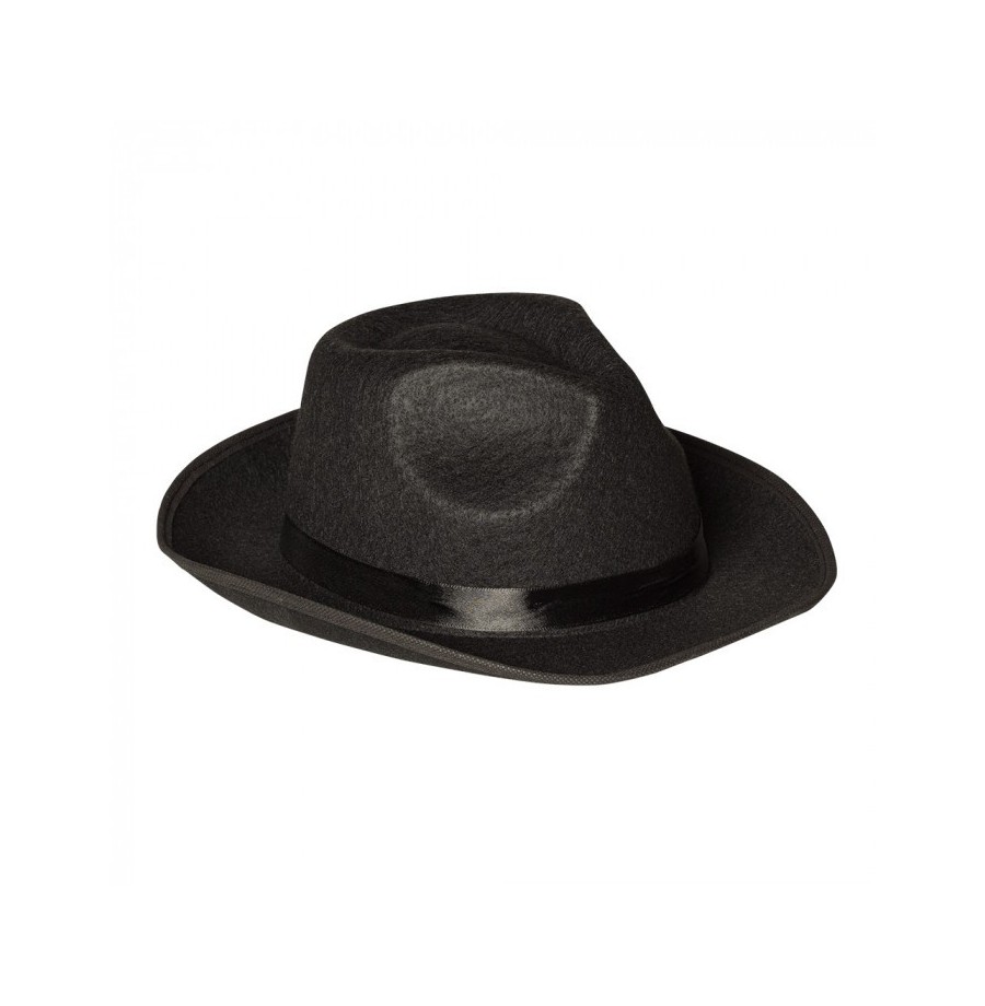 borsalino feutre blanc avec bandeau noir