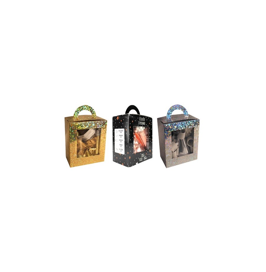 Kit cotillons 10 personnes   or