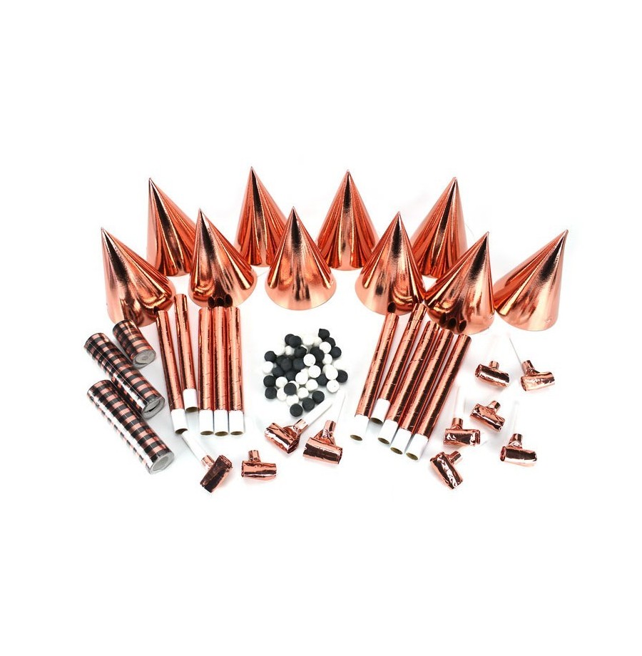 Kit cotillons 10 personnes   or