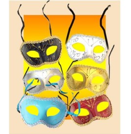 Masque Venise Plastique blanc