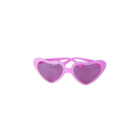 Lunettes cœur rose avec strass : glamour et fun pour toutes occasions