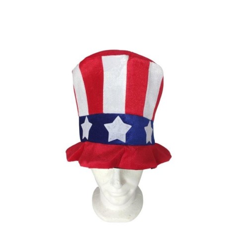 Chapeau Haut de forme USA tissu luxe