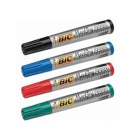 Marker 2000 permanent Bic bleu - Articles Kermesse, Travaux Manuels...