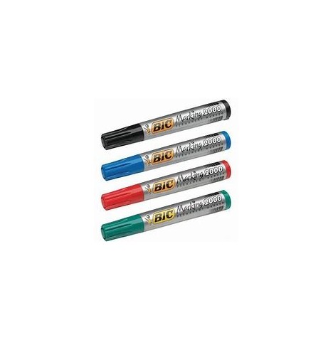 Marker 2000 permanent Bic bleu - Articles Kermesse, Travaux Manuels...