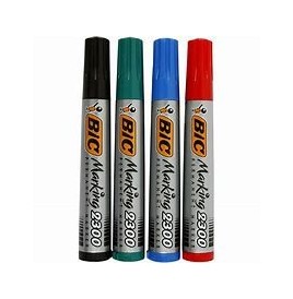 Marker 2300 permanent Bic bleu - Articles Kermesse, Travaux Manuels...