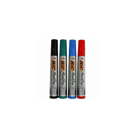 Marker 2300 permanent Bic bleu - Articles Kermesse, Travaux Manuels...