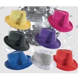 Borsalino avec Sequins  - Chapeaux  pas cher