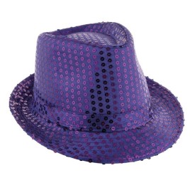 Borsalino avec sequin Argent