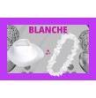 Blanche (réagit à la lumière noire)