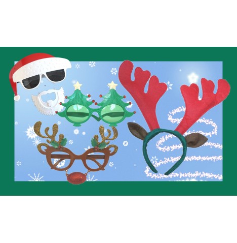 Lot 20 accessoires Noël 🎅 Lunettes & serre-têtes fun