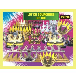 Lot de couronnes de roi (30 Articles)