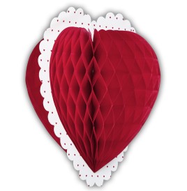 Coeur Nid d'abeille   diam 25 cm