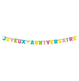 Guirlande Anniversaire géante 2m - Anniversaire  pas cher