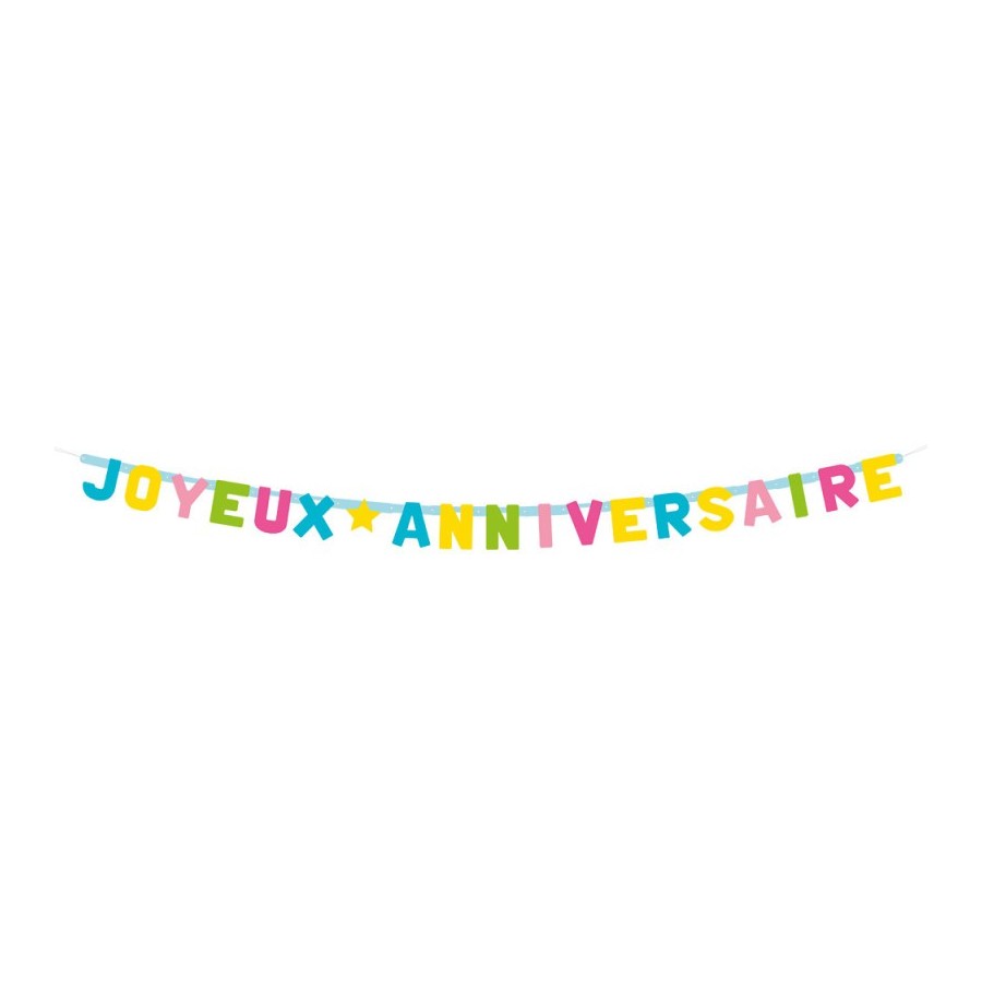 Guirlande Anniversaire géante 4,5m