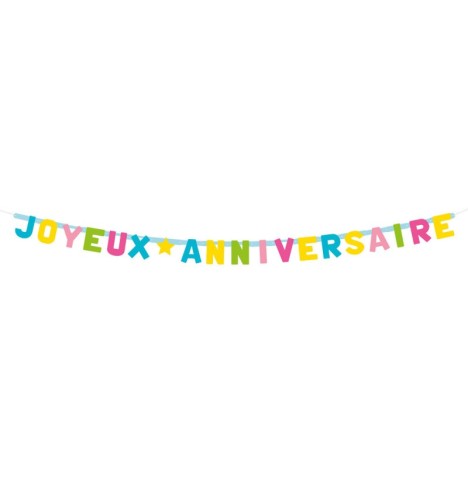 Guirlande Anniversaire géante 4,5m