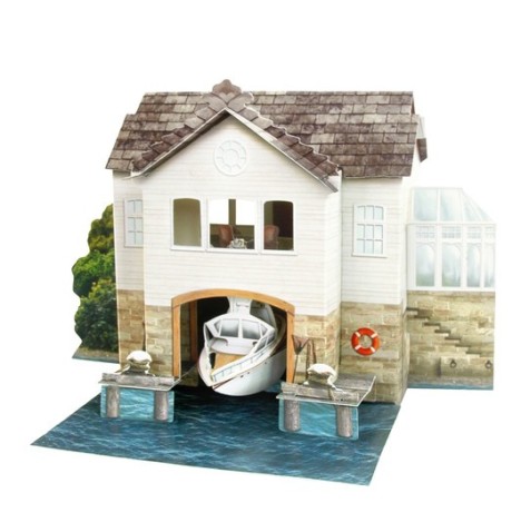 Maquette en carton  3D Pop-up Place de Santoro