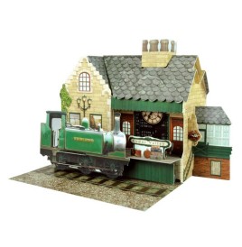 Maquette en carton  3D Pop-up Place de Santoro