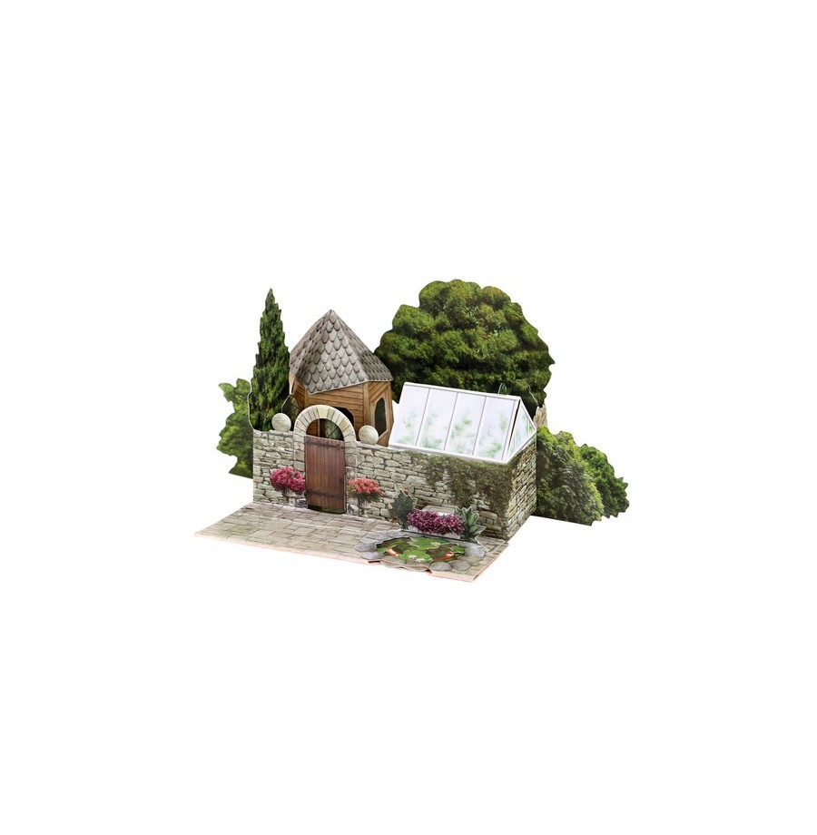 Maquette en carton 3D Pop-up Place de Santoro Maquette en carton 3D Pop-up Place de Santoro