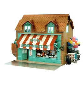 Maquette en carton  3D Pop-up Place de Santoro